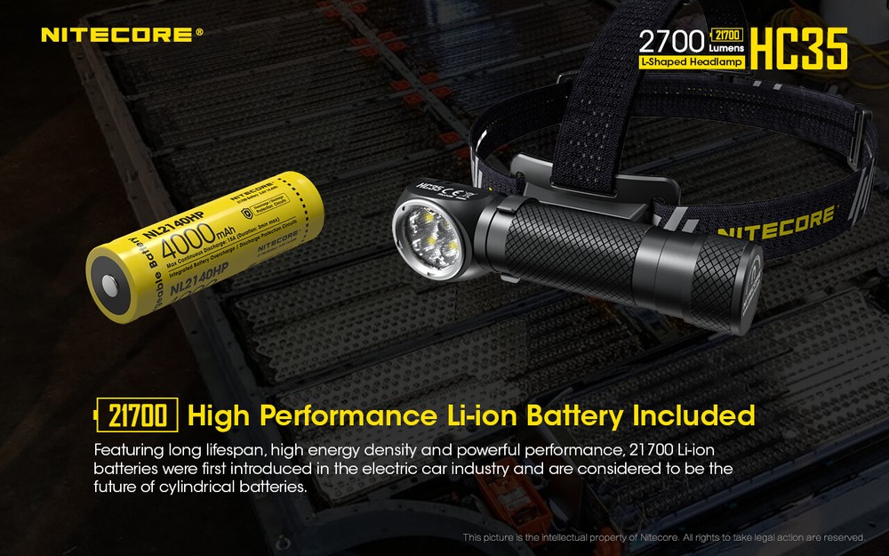 NITECORE HC35 2700 Lumen USB Rechargeable Headlamp