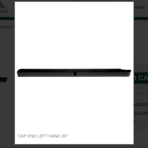 CAP END LEFT HAND 26" # 9051562-04
