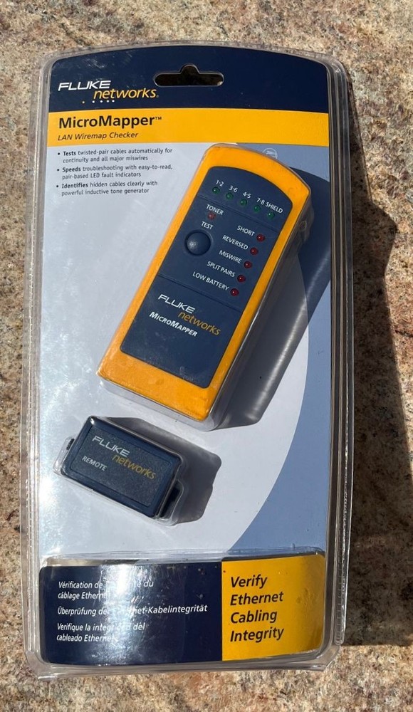 Fluke Network MicroMapper MT-8200-49A Wiremap Checker :Brand New