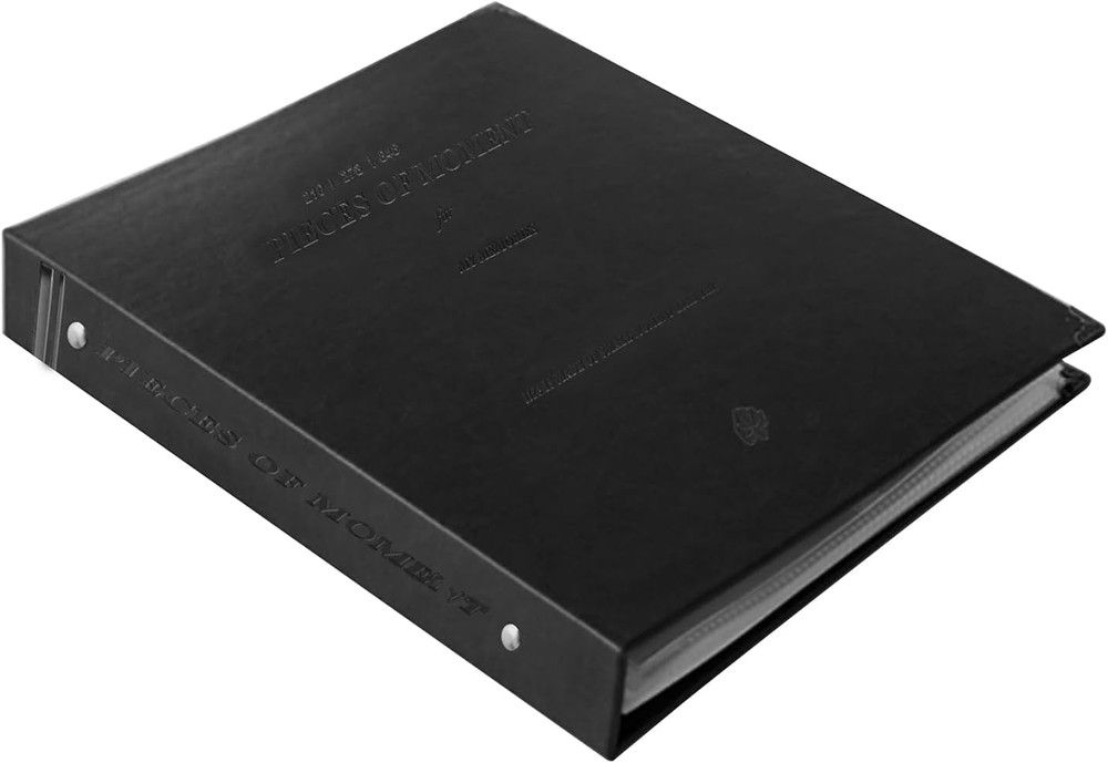 Binder with 25 Sleeves, Black Theater Program Holder Hold up to 50 Program Sheet