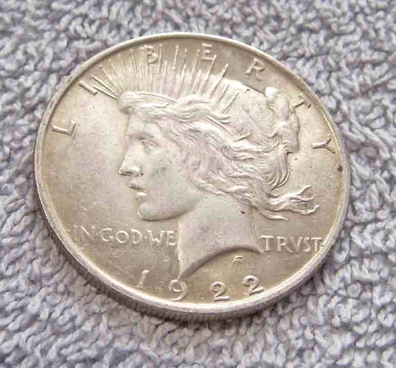 1922 peace silver dollar #1