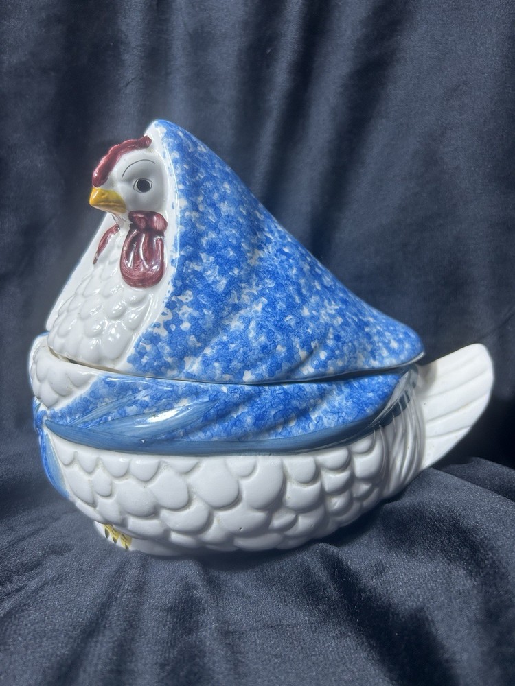 Vintage Ceramic Hen N S Gustin
