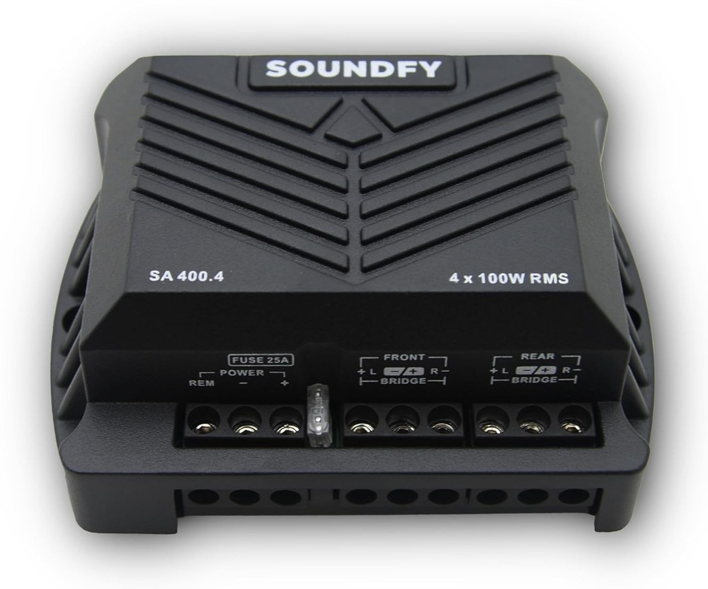 400W RMS Car Audio Amplifier - Compact Class D Amp