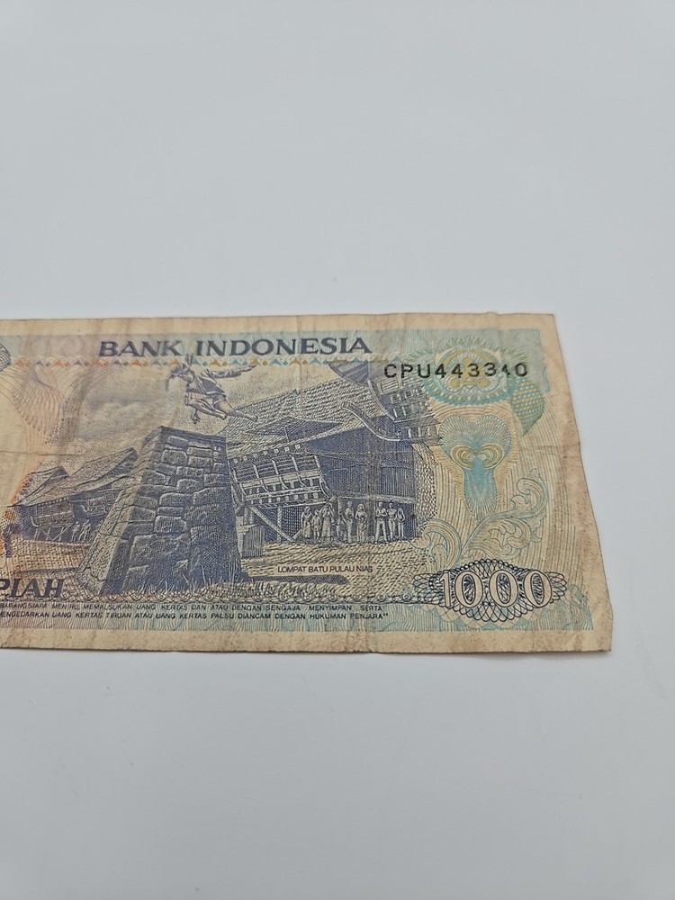 1992 Indonesia 1000 Rupiah Note