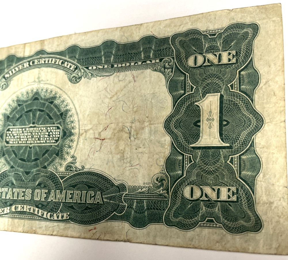 1899 $1 US SILVER CERTIFICATE LARGE NOTE BLACK EAGLE VERY NICE