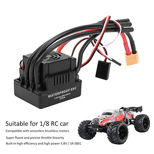 Brushless ESC,Super Fluent Throttle Multiple Functions RC Speed Controller
