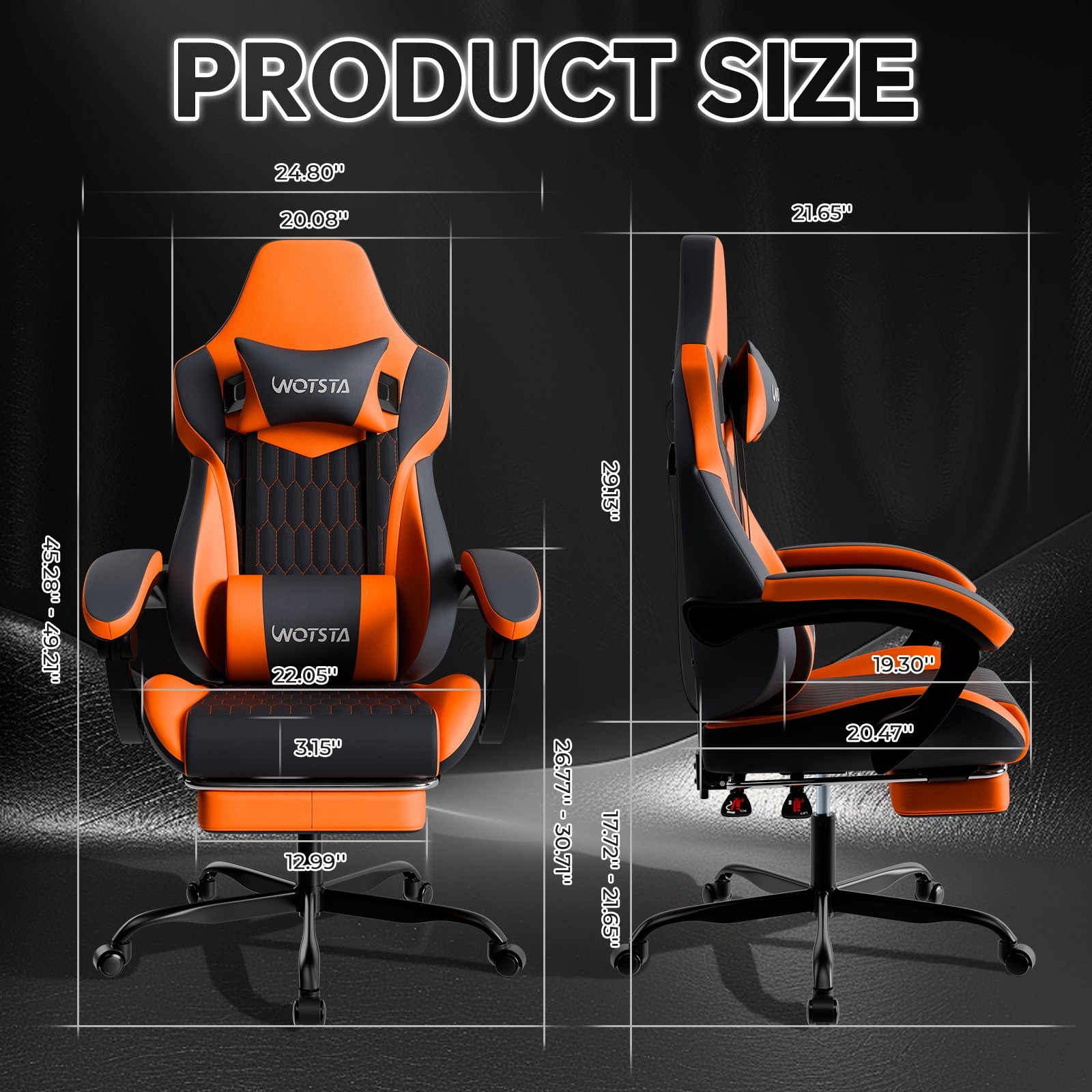 Gaming Chair with Footrest,High Back Gaming Chairs Ergonomic Office Gamer Chair