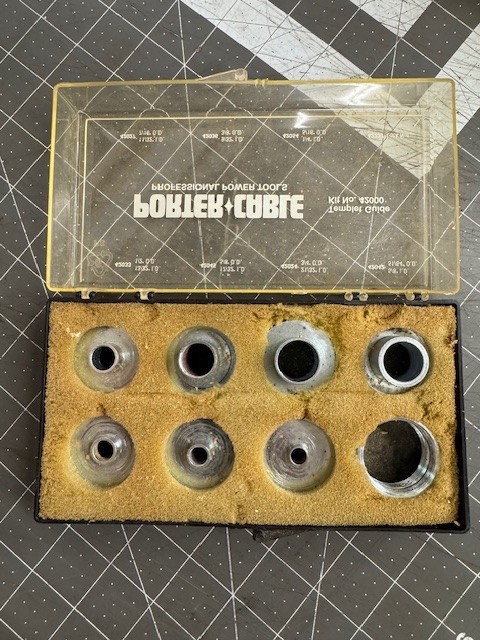 Porter Cable No. 42000 9-Piece Router Template Guide Set