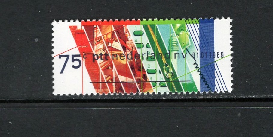 Netherlands 1989 MAILBOX SORTING MACHINE, MAILBAG SC 740 MNH