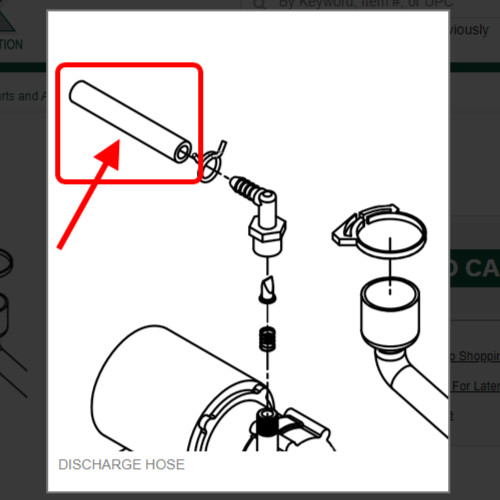 DISCHARGE HOSE # 1011448-84