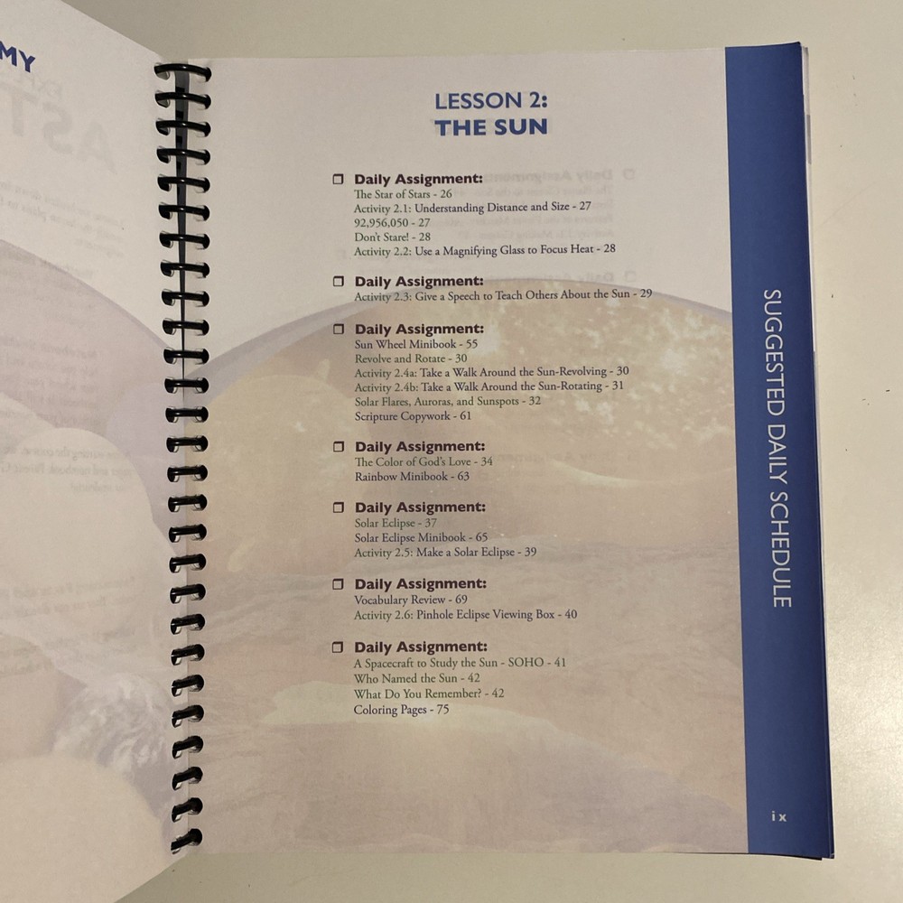 Apologia Astronomy 2nd Edition, Junior Notebooking Journal Spiral bound