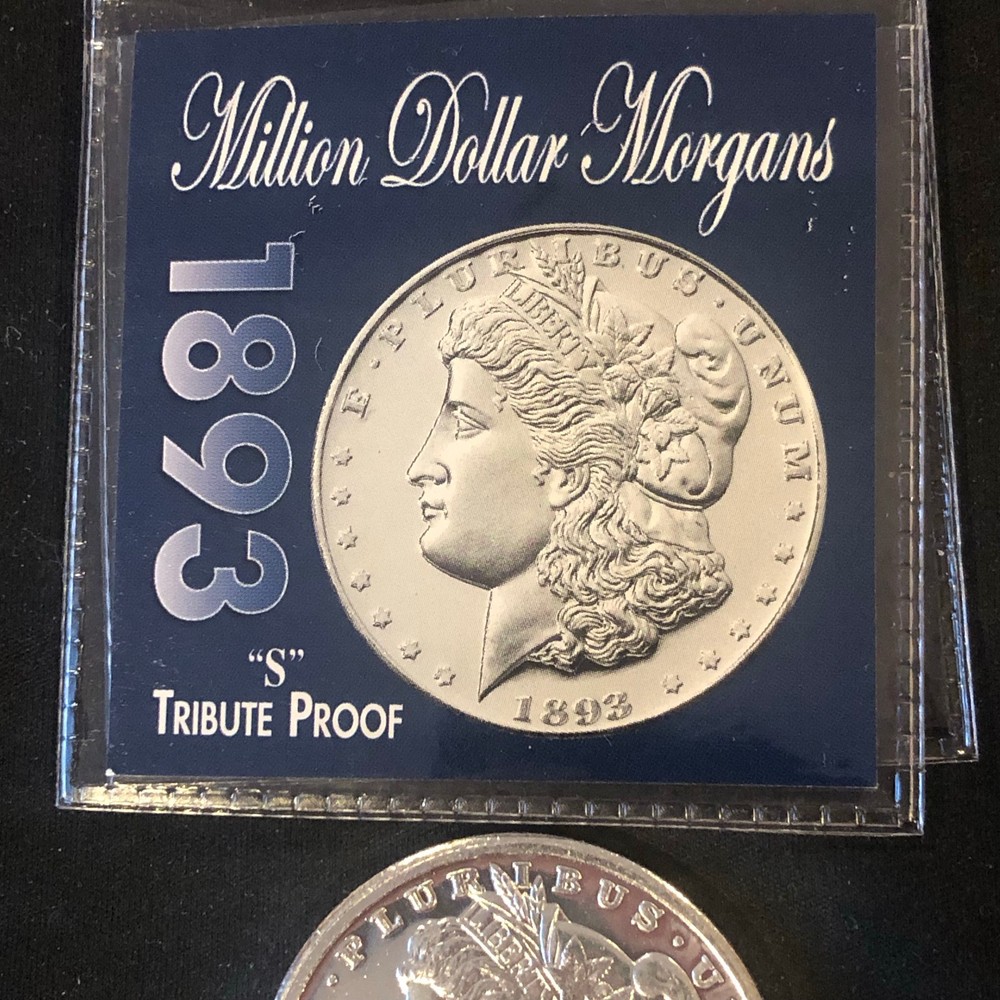 1893-S Million Dollar Silver Plated Tribute Proof