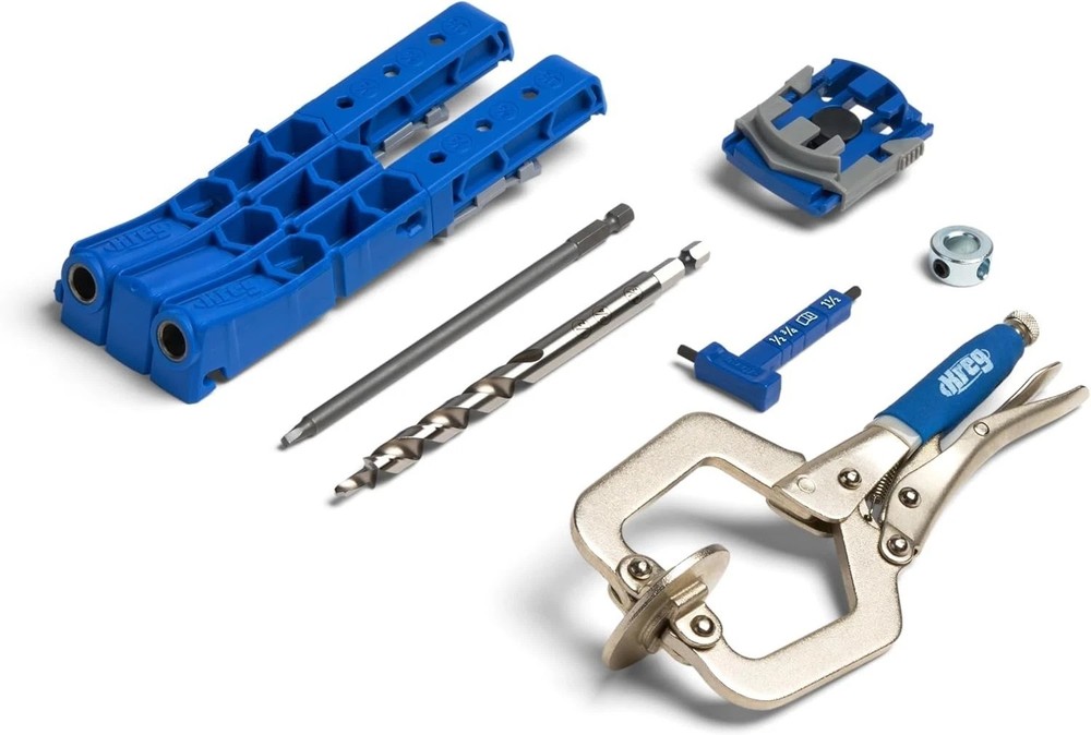 Adjustable Pocket-Hole Drill Jig with Accurate Guide for Strong Joints