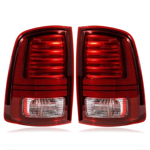 LED Tail Lights Assembly Compatible with 2013-2018 2013-2018 LED Black Border