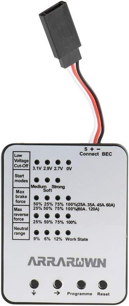 Surpass Hobby Programming Card RC Car Electronic Speed Controller Programmer LED