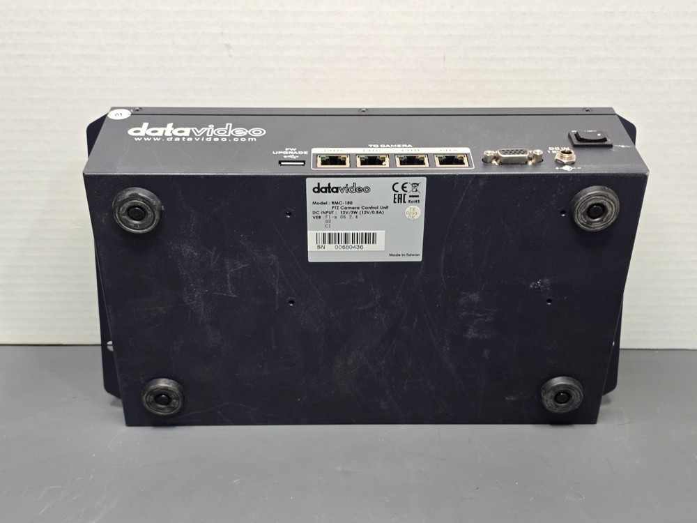 Datavideo RMC-180 PTZ Camera Controller Unit 12V DC Power Tested