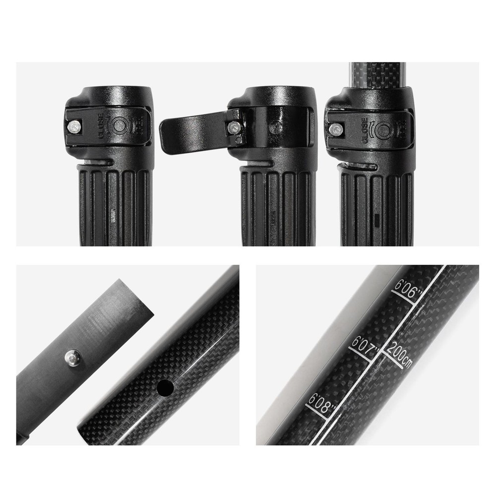 Paddleboard Paddle 3 Sections Boating Accessory Lightweight Kayak Paddle for