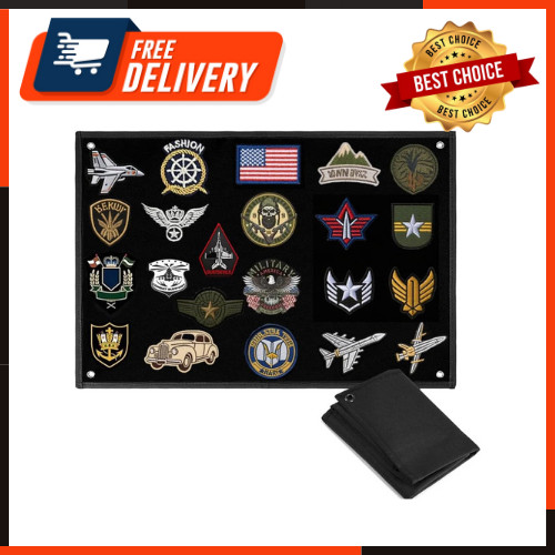 Tactical Board Patch Organizer Holder Display Morale Patch Hanging Wall Panel...