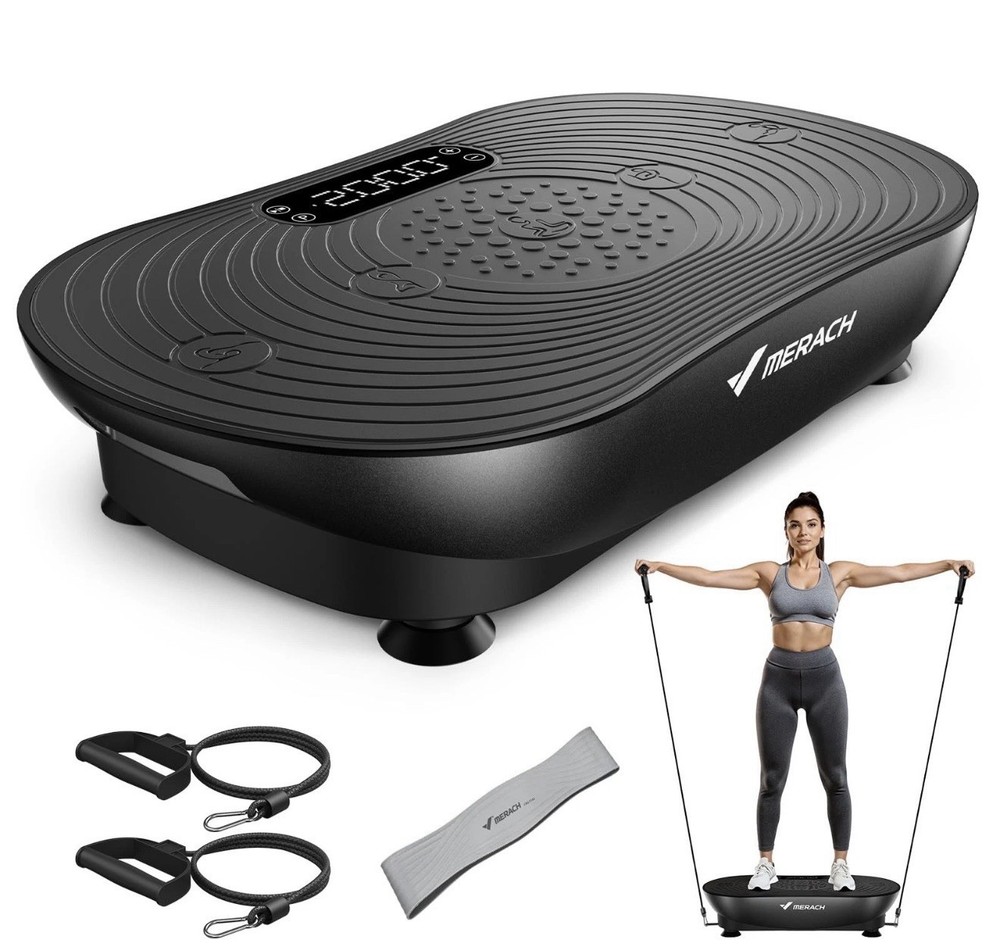 MERACH Vibration Plate Exercise Machine, Vibrating Platform for Black MODEL 2533