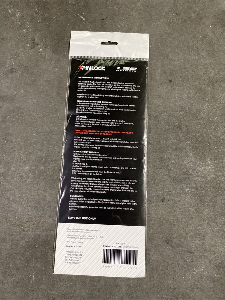 Pinlock LS2 Max Vision FF902 Scope Clear DKS260