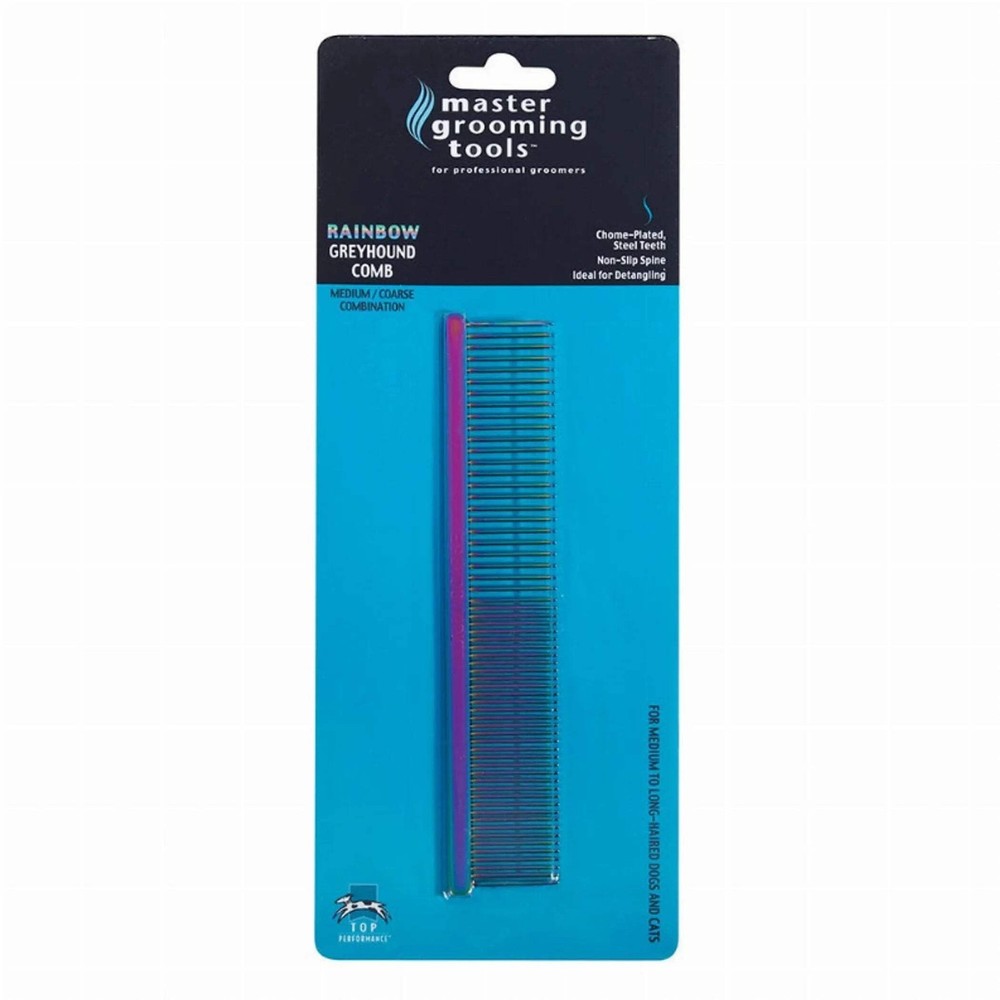 Master Grooming Tools Greyhound Combs — European-Style Combs for Grooming