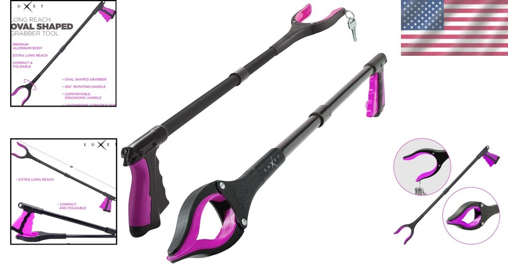 Strong Grip Magnetic Tip Grabber Tool - Lightweight 2 Pack