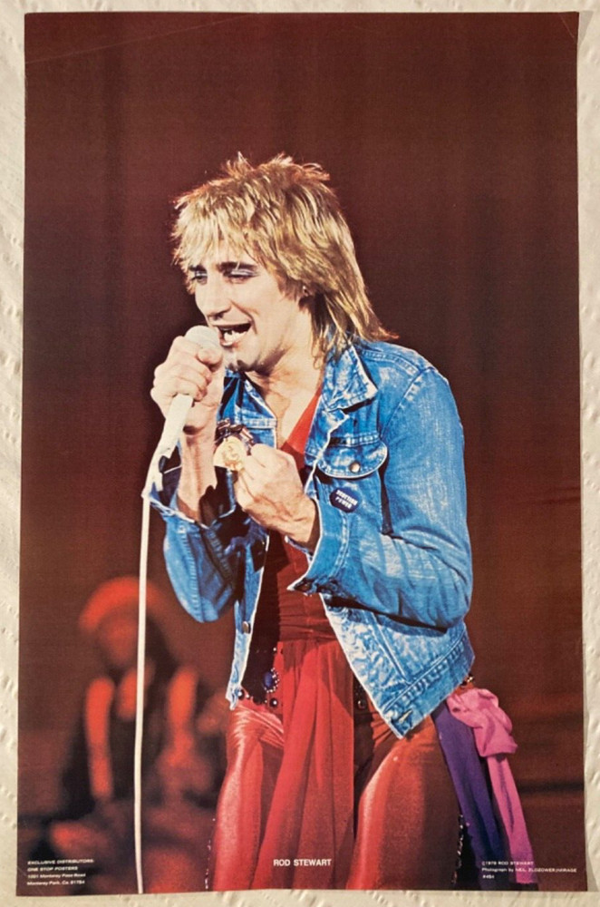 Rod Stewart 1978 Poster One Stop Monterey Park California