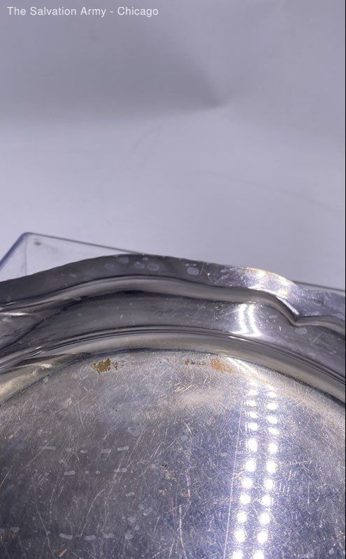 Kitchenware Tableware Round Shape Large Serving Silver Plate Tray