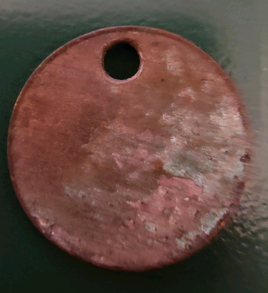 Woolley Colliery Pit Check Tally marked Woolley Colliery 3940