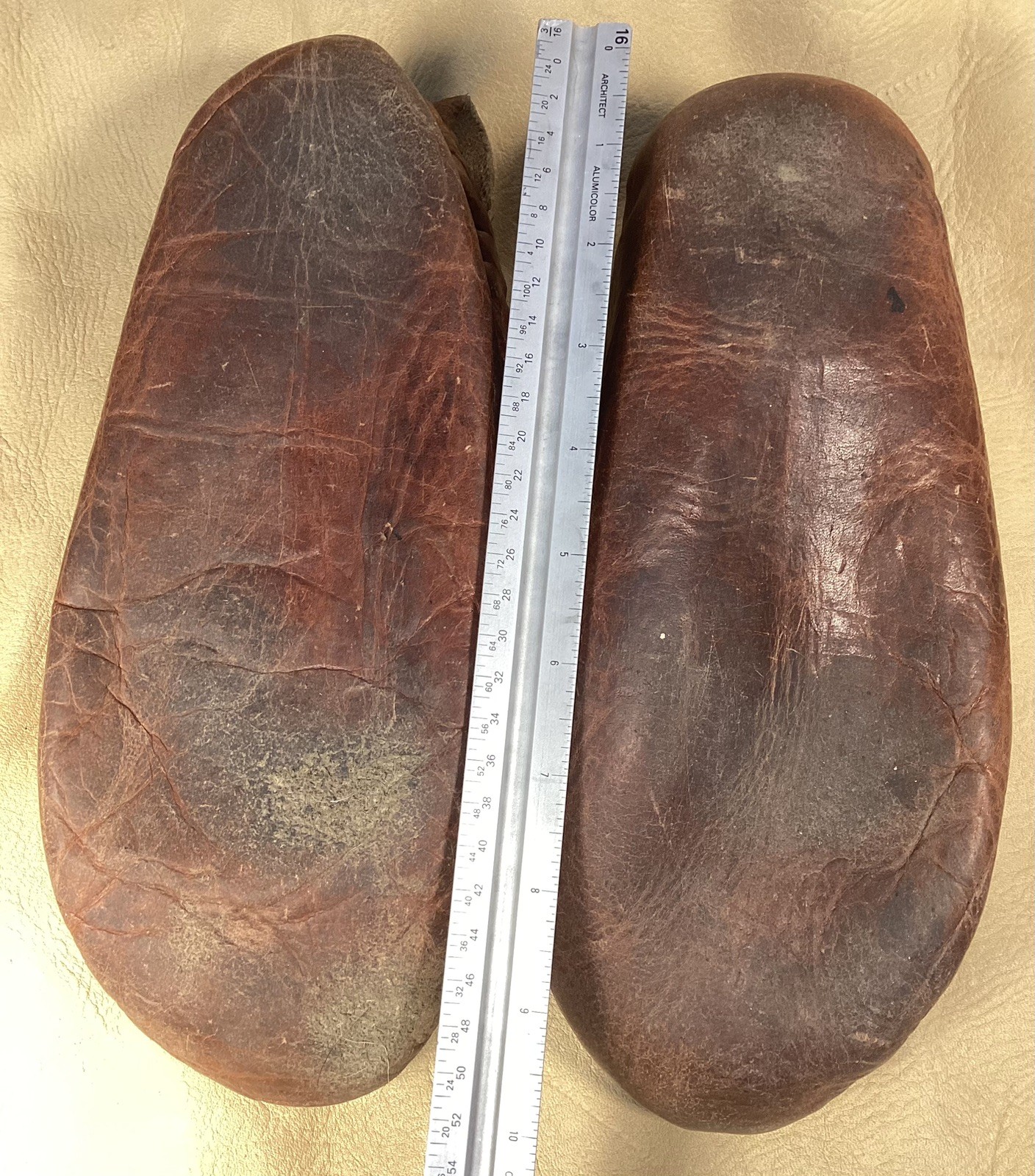 Antique 18th C. Scandinavian Reindeer Moccasins Sami Mukluks Caribou Finnish