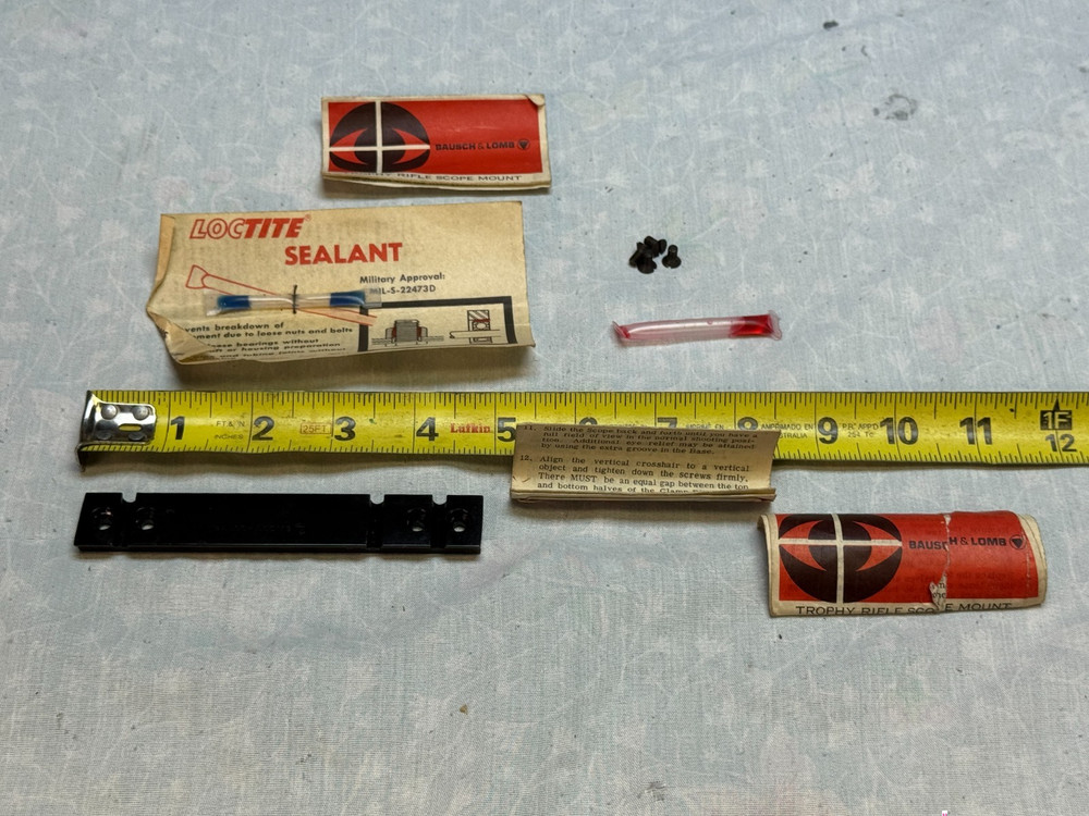 Bausch Lomb Trophy Scope Mount Browning Bar