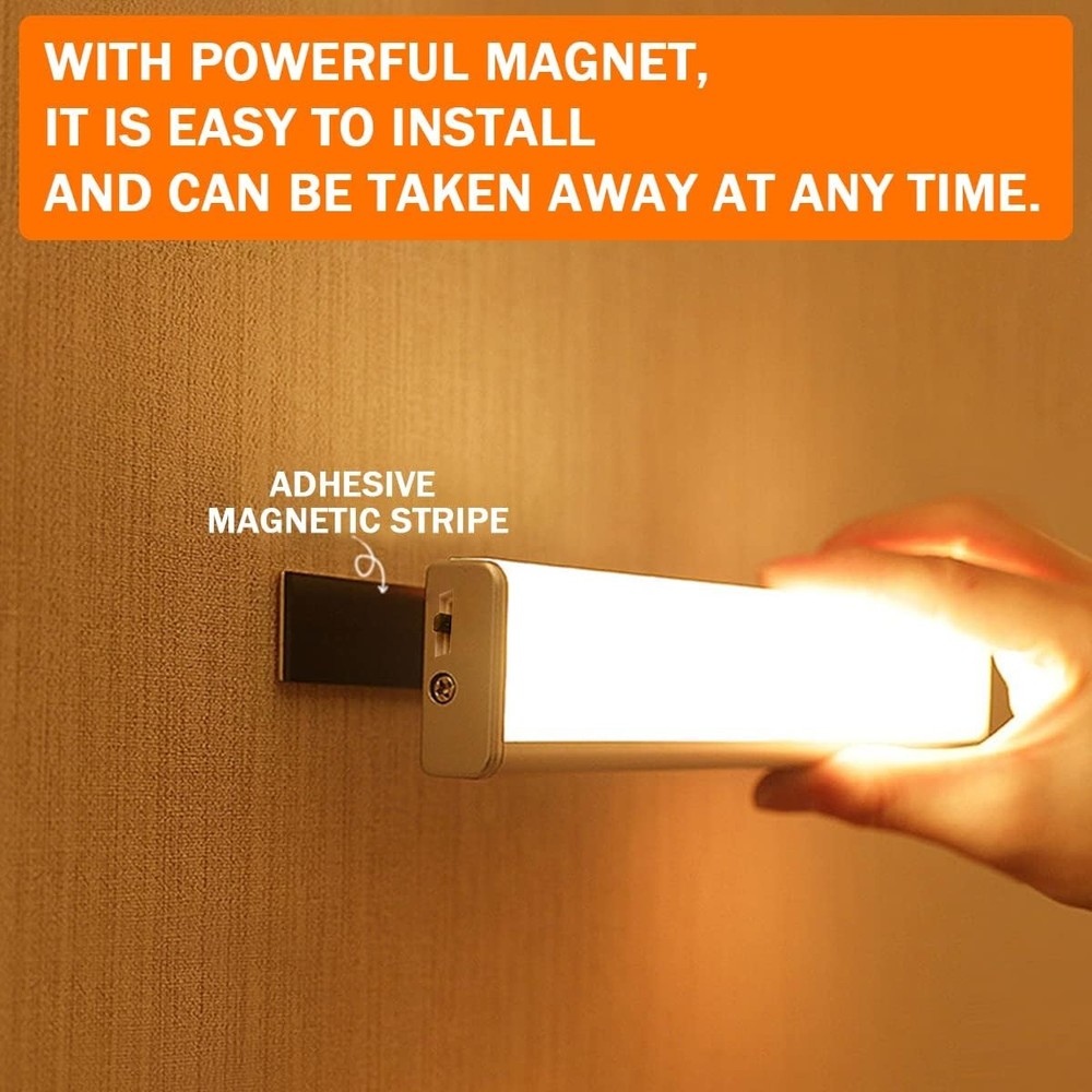 6 Pack LED Motion Sensor Closet Lights – Battery & Stick-On