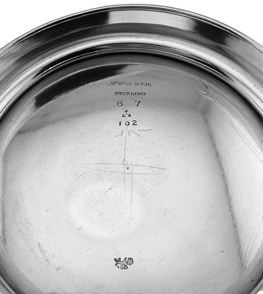 Whiting Sterling Silver Swing Handle Basket