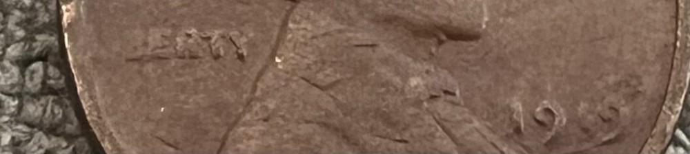 VG/F 1919 Lincoln Cent with errors (see description) #8425
