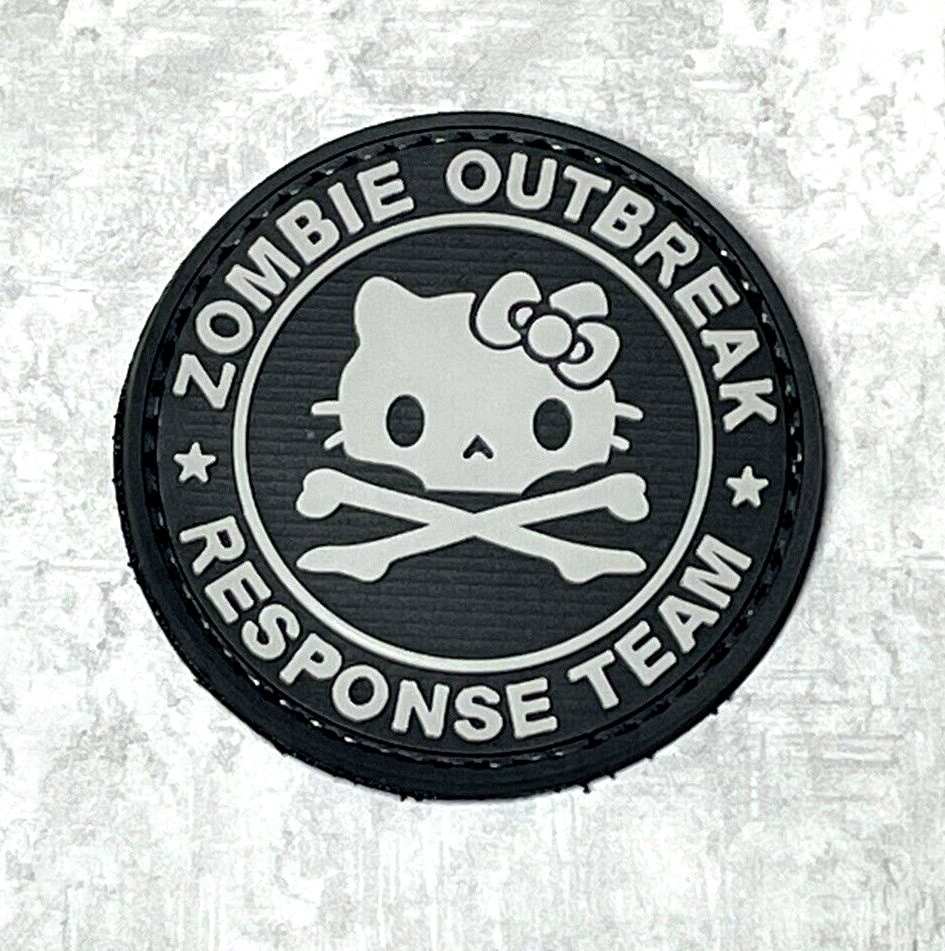 Zombie Outbreak Response Team Hello Kitty Gun Tactical PVC Patch, Morale Patch