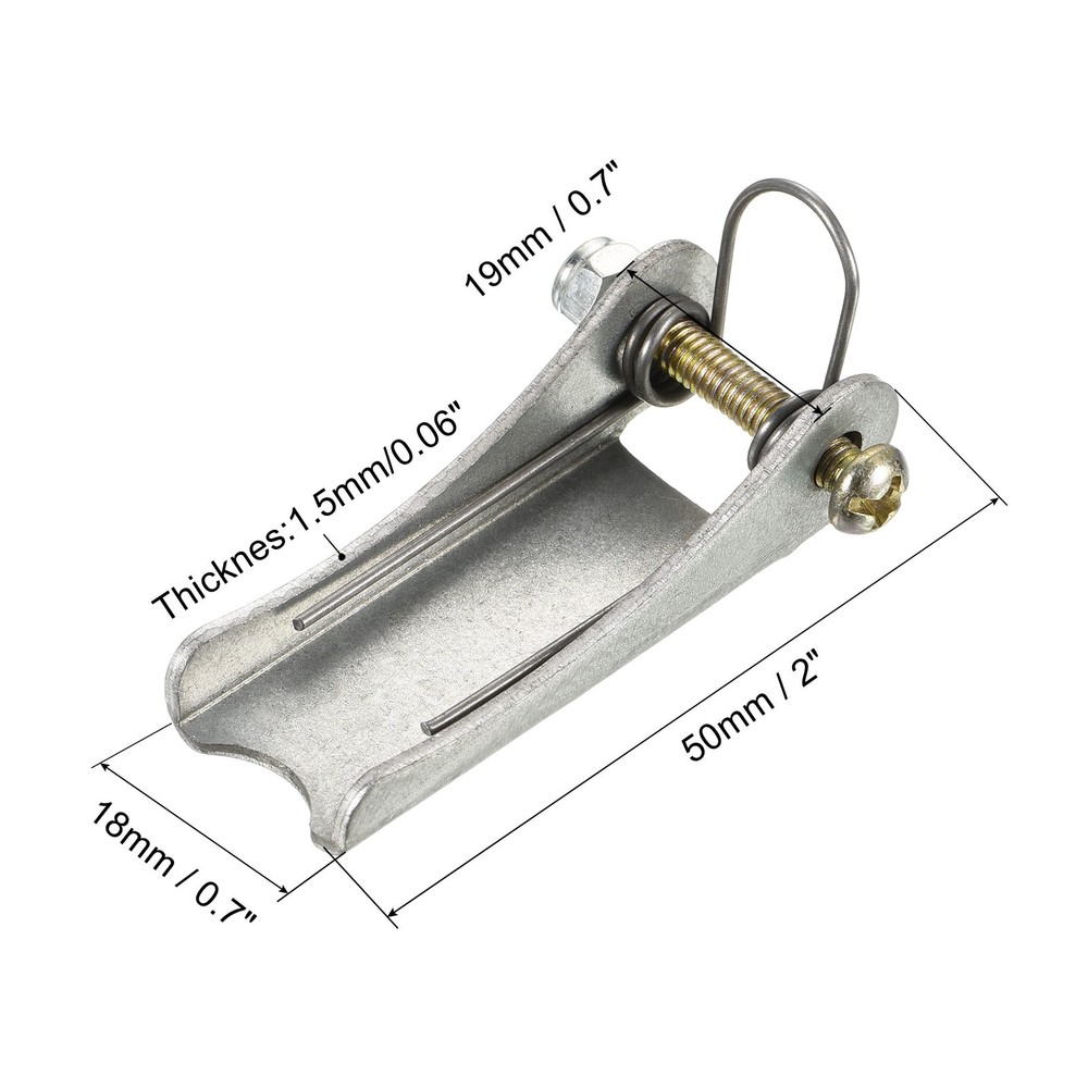 2 Pack 2 Inch Replacement Hooks Latch Metal Towing Receiver Hitch Silver