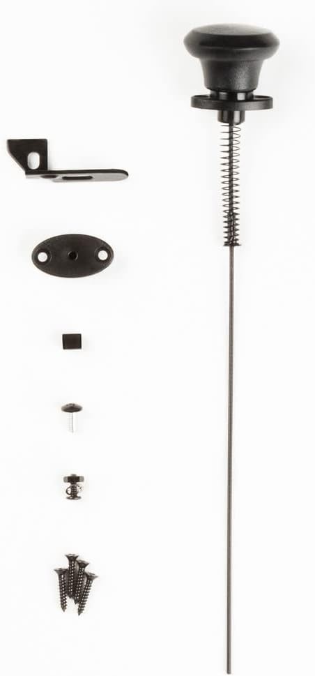 Gate Latch Cable Pull N109-070 by National Hardware in Black