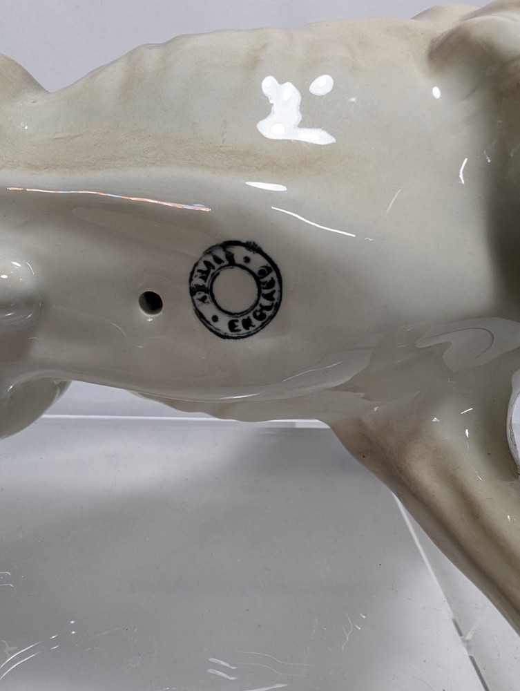 Large Ceramic Bulldog Figurine