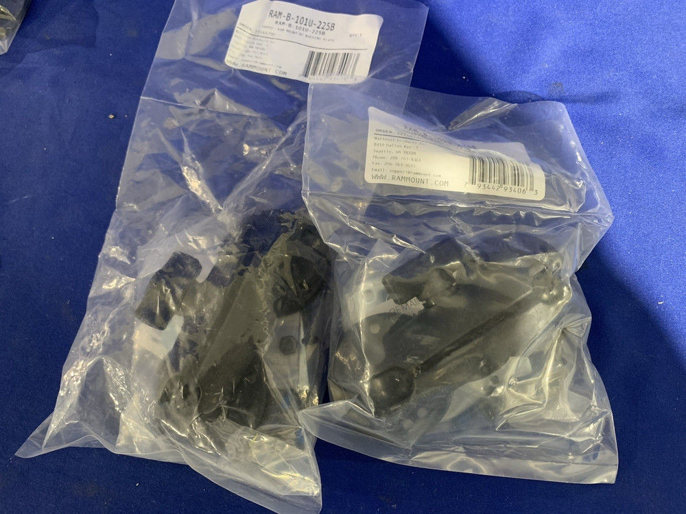 14 RAM Double Socket Arm Mounts w/ 28 Ball Components B Size With Backing Plates