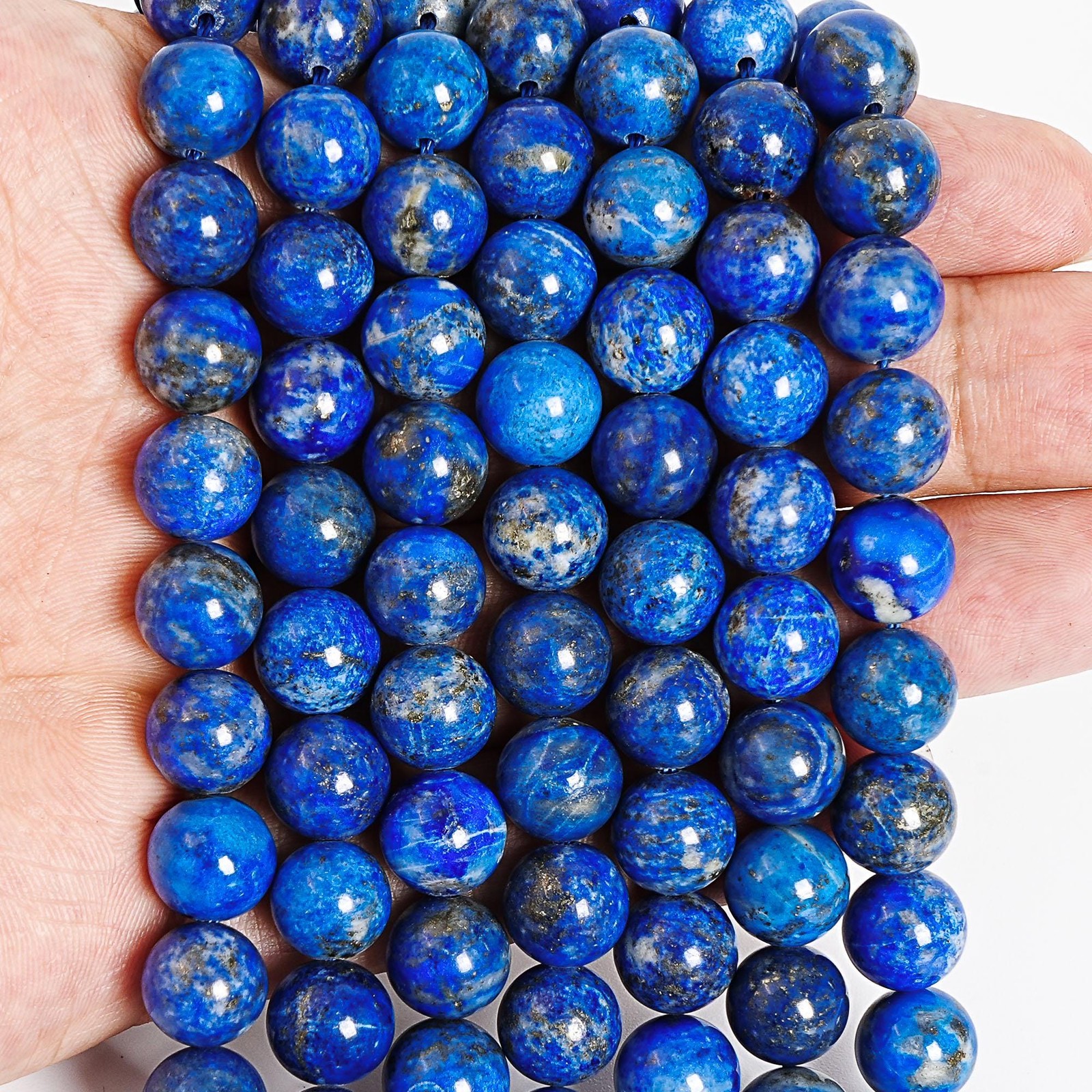 Genuine Natural Blue lapis lazuli Beads Grade AA Gemstone Loose Beads 8MM 10MM