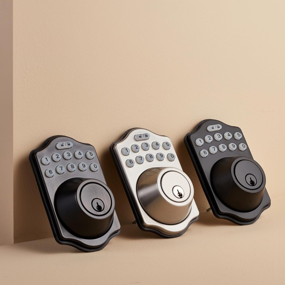 Electronic keypad deadbolt door lock with touch control keyless entry 1 pc.