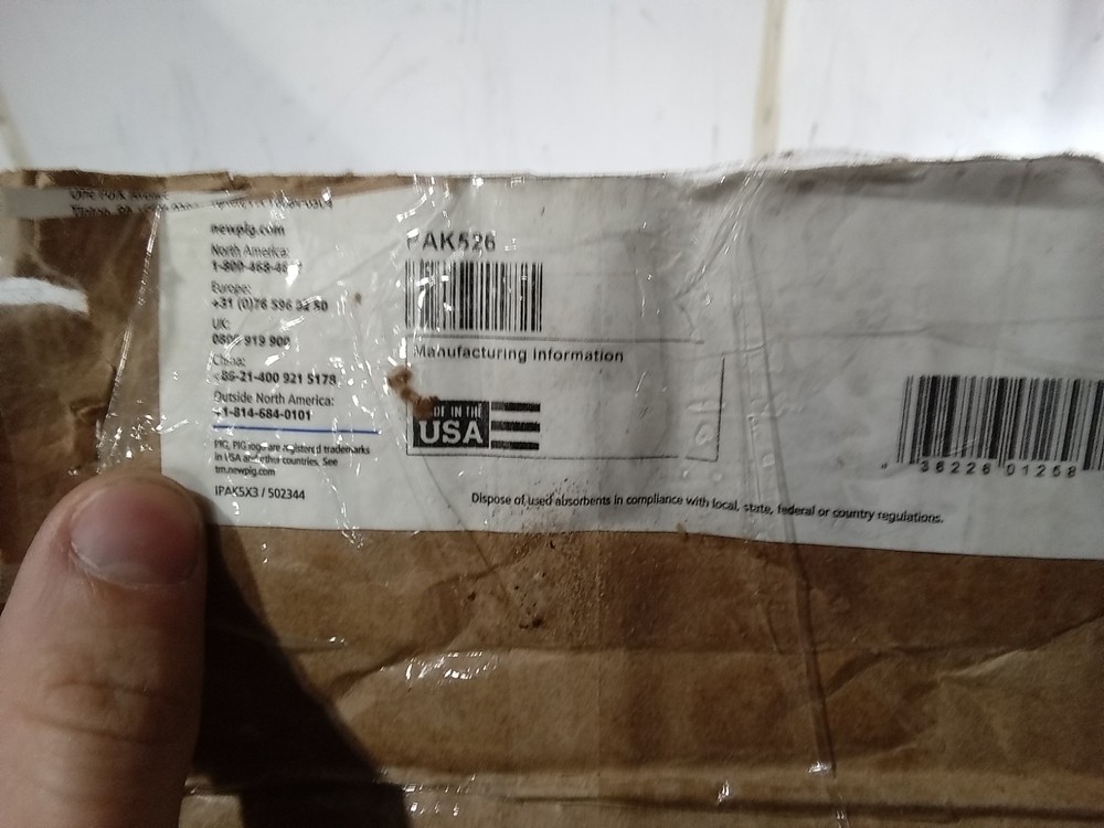 PIG CORP. BLADDER BOX. PAK526. (K9D)