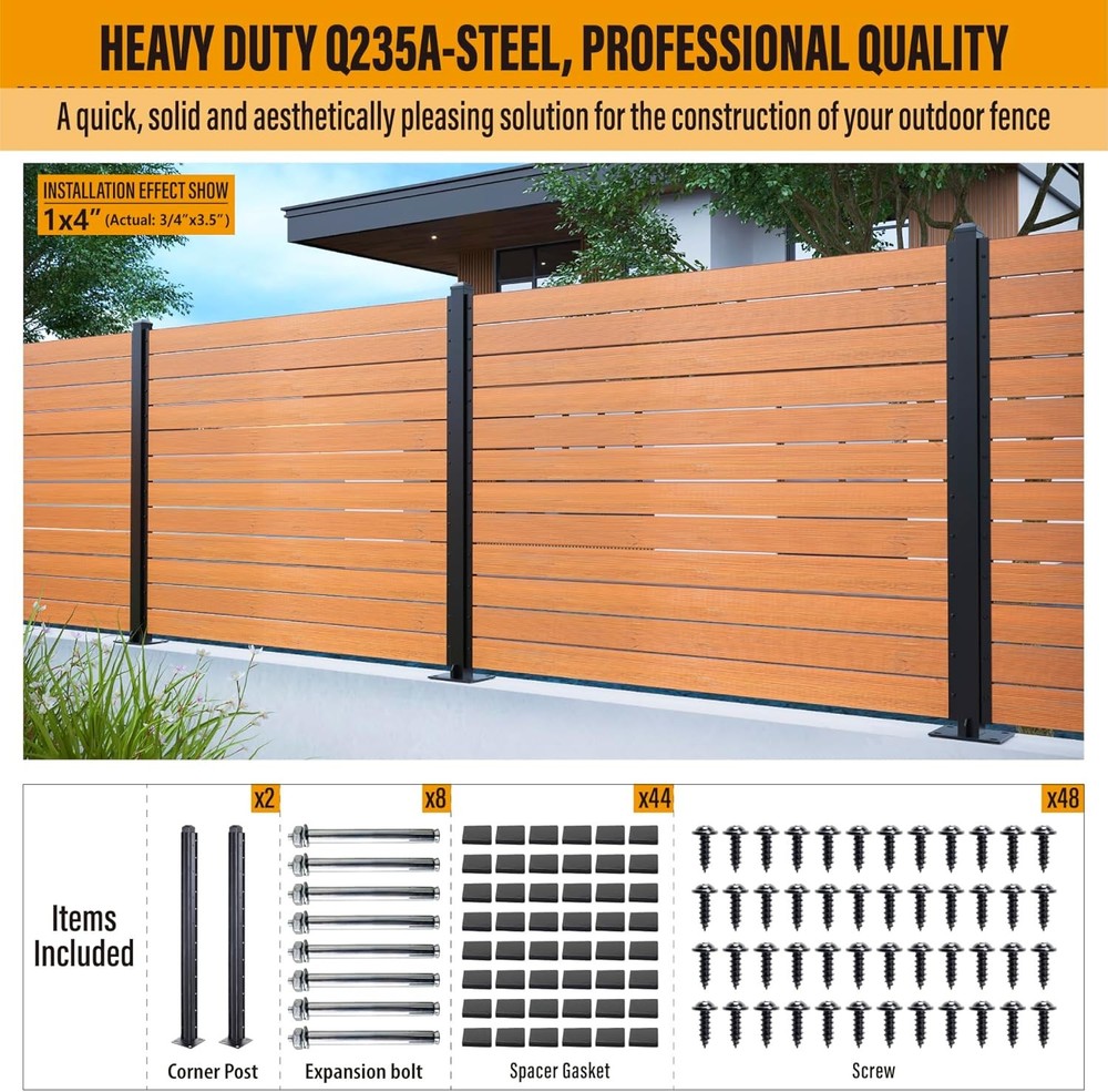 Heavy Duty Metal Fence Corner Support Post Bracket