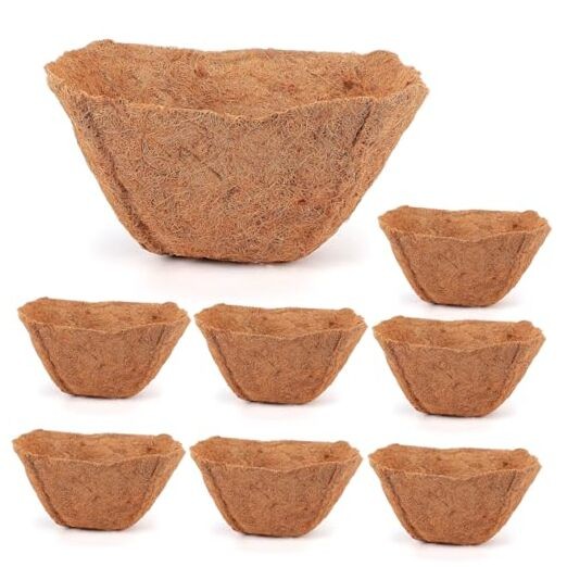 Pcs 14 Inch Square Coconut Liners Coir Fiber Replacement Liners Replaceable 2