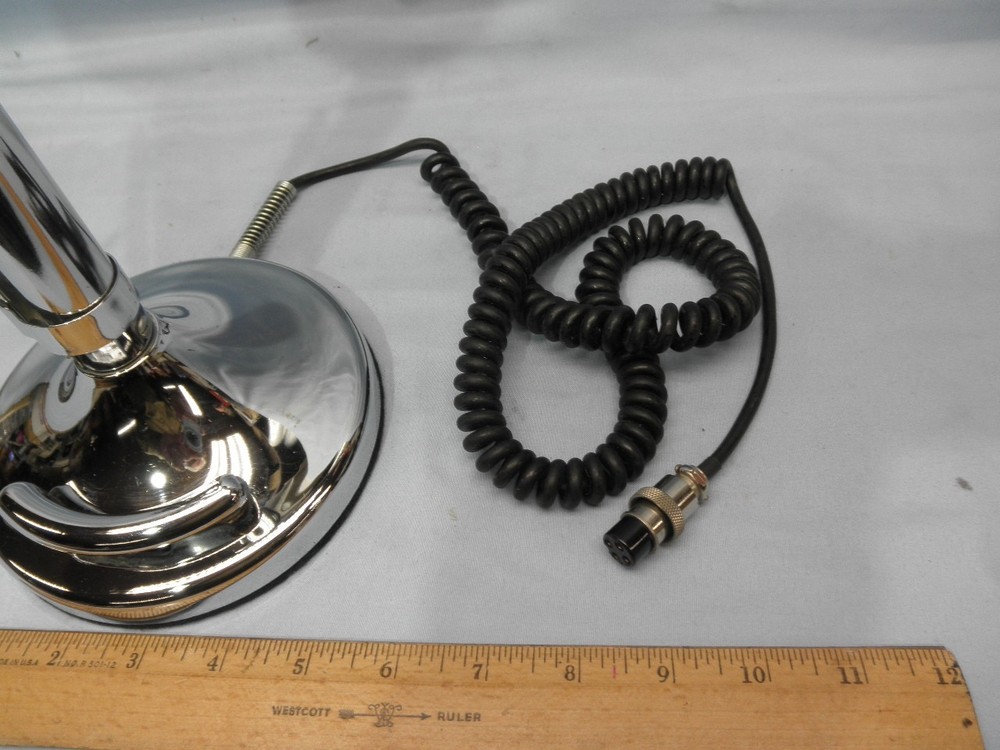 Exceptional Astatic Silver Eagle D-104 Microphone Amplifier & 4-Pin Plug TestedB