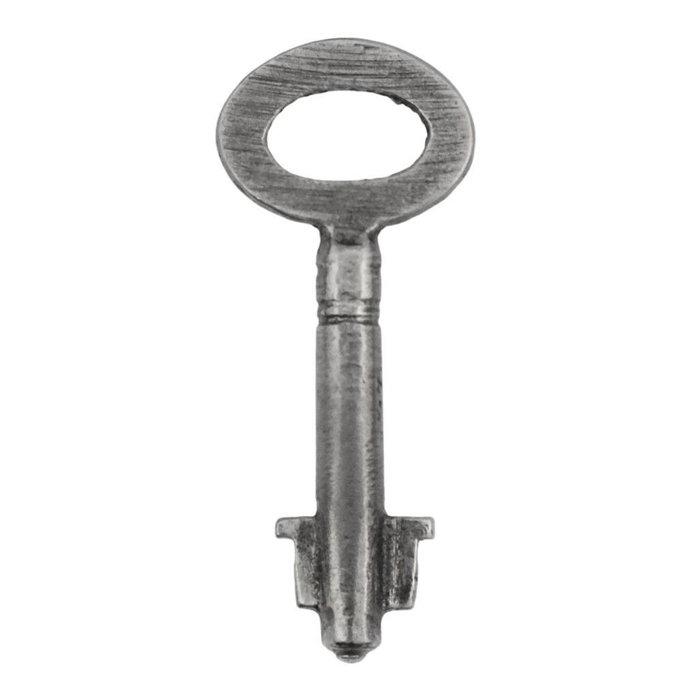 Iron DOUBLE BIT Key with Solid Shaft 1¾" - Antique Key 1920's-1940's - ref.k38