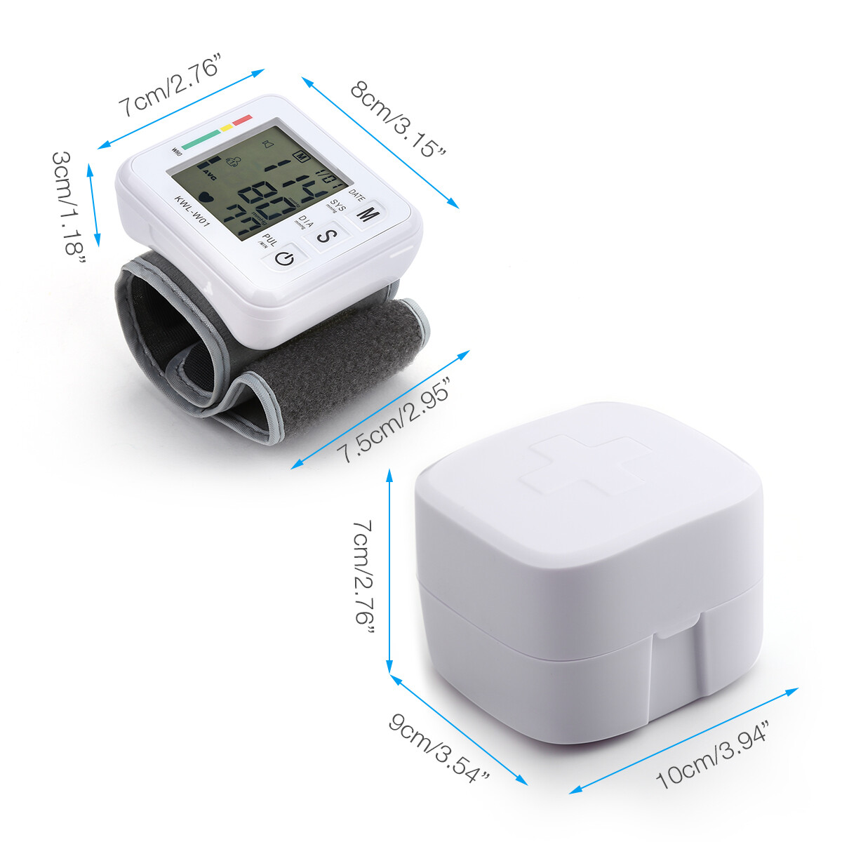 Automatic Digital Wrist Blood Pressure Monitor BP Cuff Machine Test Device USA