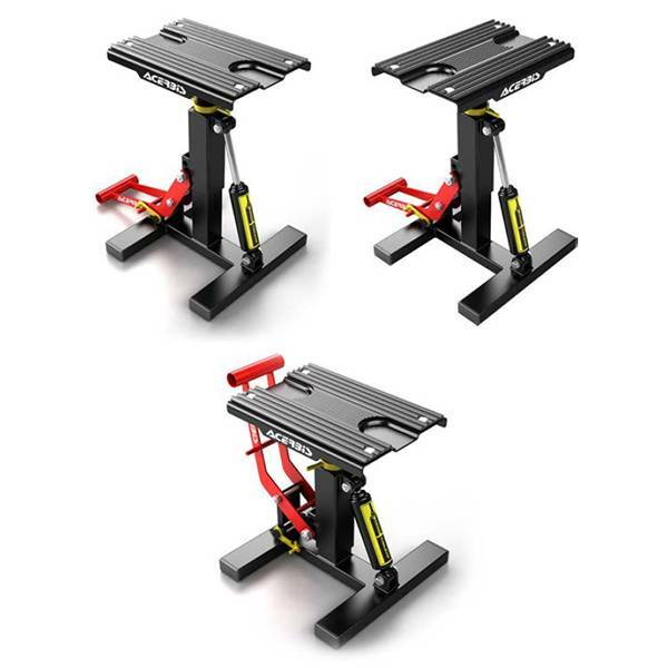 Acerbis stand with hydraulic pump