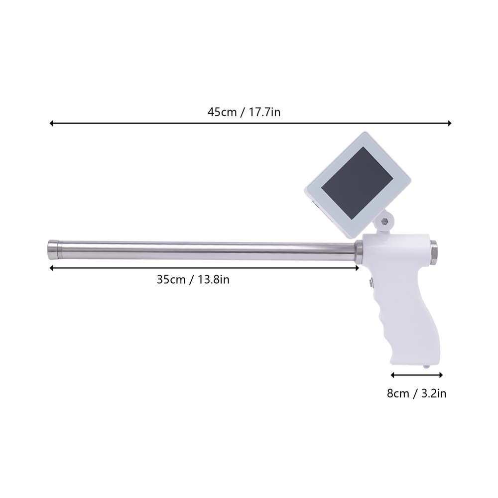 For Cows Cattle Visual Insemination Gun Insemination Kit w/ Adjustable HD Screen