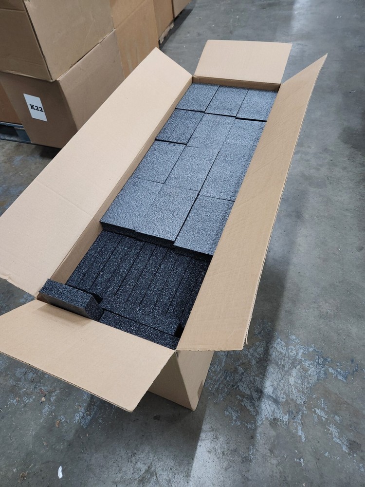 227 Pcs - Customizable Polyethylene Foam Packaging Material, 9" x 5.5" X 1.5"